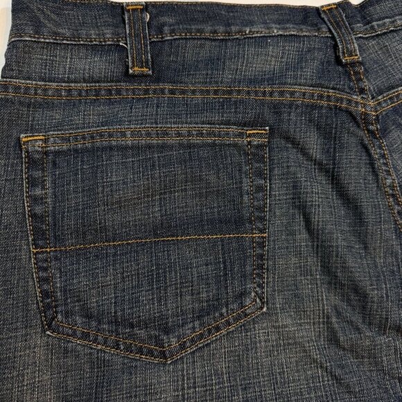 Claiborne Bootcut Jeans Men 40x32 Blue Dark Wash Straight Fit - Picture 4 of 13